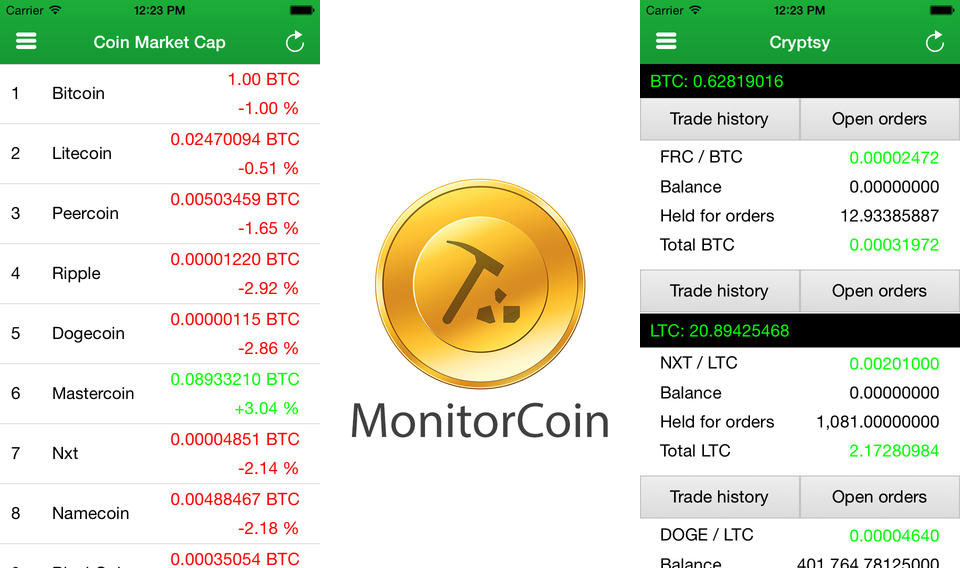 crypto currency monitor